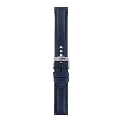 Kožený remienok Tissot T852.046.831 20mm, modrý, Quick Release