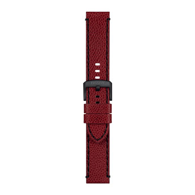 Kožený remienok Tissot T852.049.048 22mm, červený, Quick Release