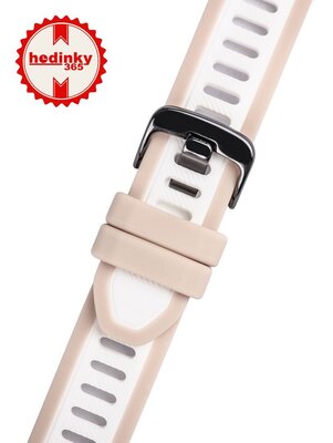 Silikónový remienok Ricardo Bormio 18mm, Beige, Quick Release