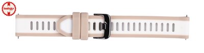 Silikónový remienok Ricardo Bormio 18mm, Beige, Quick Release