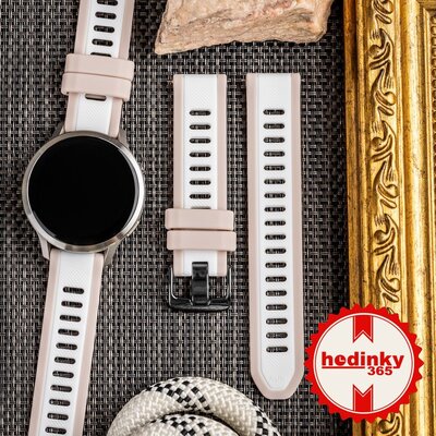 Silikónový remienok Ricardo Bormio 18mm, Beige, Quick Release