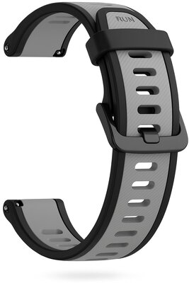 Silikónový remienok Ricardo 20mm (Garmin Venu, Venu Sq, Venu Sq 2, Venu 2 plus aj.), čierny, Quick Release