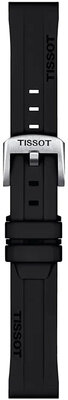 Silikónový remienok Tissot T852.047.455 18mm, čierny, Quick Release