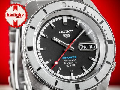 Seiko 5 Sports Automatic SRPL05K1 Heritage Design Re-creation Limited Edition 9999pcs (+ náhradný remienok)