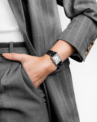 Kožený remienok Hirsch Serro L 05564050-2, čierny, antilopia koža, limitovaná edícia