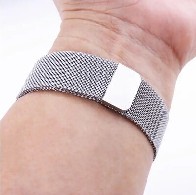 Oceľový náramok Ricardo 20mm (pro Garmin Fenix 8/7S/6S (43mm), aj.), strieborný, QuickFit