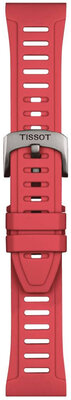 Silikónový remienok Tissot T852.049.247 21mm, červený, veľkosť XS, Quick Release
