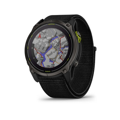 Garmin Enduro 3 Titanium DLC, Black UltraFit Nylon Band
