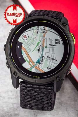 Garmin Enduro 3 Titanium DLC, Black UltraFit Nylon Band