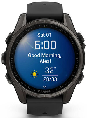 Garmin Fenix 8 AMOLED 43 mm, Sapphire Carbon Gray Titanium Black (rozbalené)