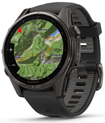(SK) Garmin Fenix 8 AMOLED 43mm, Sapphire Carbon Gray Titanium Black