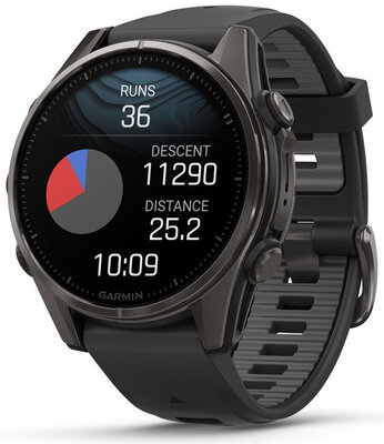 (SK) Garmin Fenix 8 AMOLED 43mm, Sapphire Carbon Gray Titanium Black