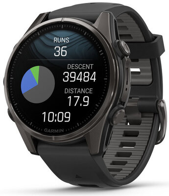 (SK) Garmin Fenix 8 AMOLED 43mm, Sapphire Carbon Gray Titanium Black
