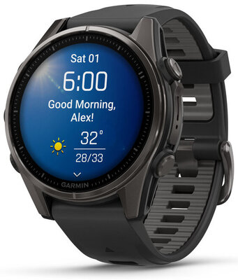 (SK) Garmin Fenix 8 AMOLED 43mm, Sapphire Carbon Gray Titanium Black