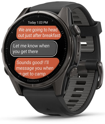 (SK) Garmin Fenix 8 AMOLED 43mm, Sapphire Carbon Gray Titanium Black