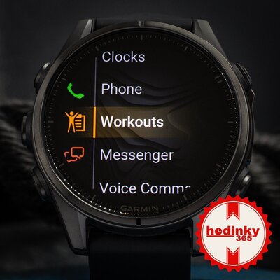 (SK) Garmin Fenix 8 AMOLED 43mm, Sapphire Carbon Gray Titanium Black