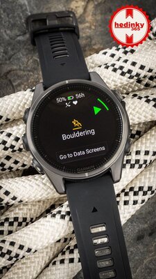 (SK) Garmin Fenix 8 AMOLED 43mm, Sapphire Carbon Gray Titanium Black