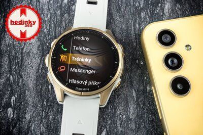 (SK) Garmin Fenix 8 AMOLED 43mm, Sapphire Soft Gold Stainless Steel Fog Gray