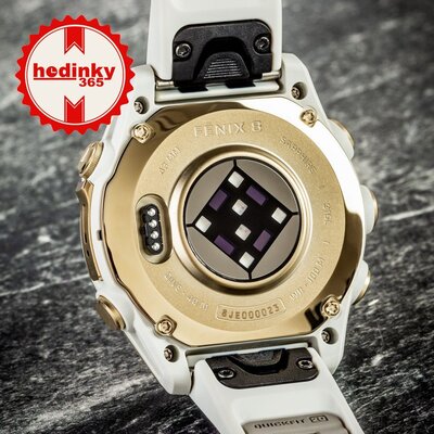 (SK) Garmin Fenix 8 AMOLED 43mm, Sapphire Soft Gold Stainless Steel Fog Gray