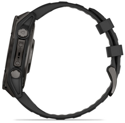 Garmin Fenix 8 AMOLED 47 mm, Sapphire Carbon Gray DLC Titanium Black