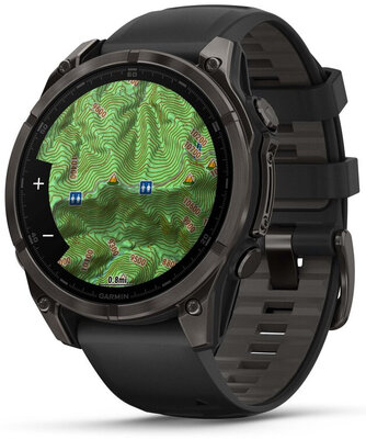 Garmin Fenix 8 AMOLED 47 mm, Sapphire Carbon Gray DLC Titanium Black