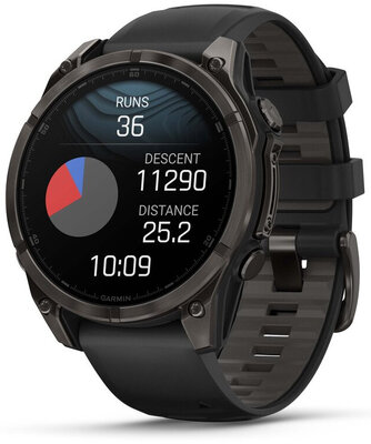Garmin Fenix 8 AMOLED 47 mm, Sapphire Carbon Gray DLC Titanium Black