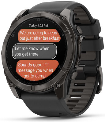 Garmin Fenix 8 AMOLED 51 mm, Sapphire Carbon Gray Titanium Black