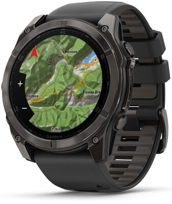 Garmin Fenix 8 AMOLED 51 mm, Sapphire Carbon Gray Titanium Black