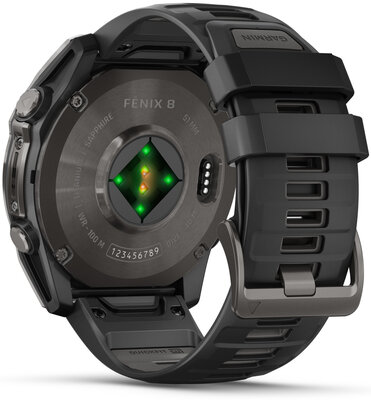 (SK) Garmin Fenix 8 AMOLED 51mm, Sapphire Carbon Gray Titanium Black
