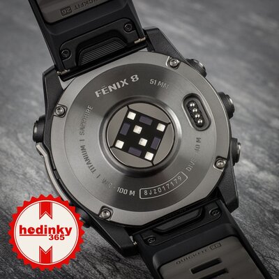 (SK) Garmin Fenix 8 AMOLED 51mm, Sapphire Carbon Gray Titanium Black