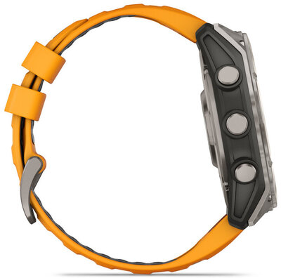(SK) Garmin Fenix 8 AMOLED 51mm, Sapphire Titanium Graphite Spark Orange Band