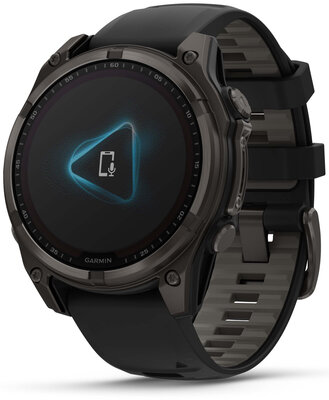 (SK) Garmin Fenix 8 Solar 47mm, Sapphire Carbon Gray Titanium Black