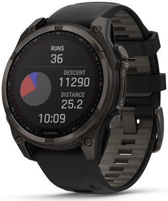 (SK) Garmin Fenix 8 Solar 47mm, Sapphire Carbon Gray Titanium Black