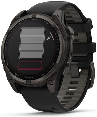 (SK) Garmin Fenix 8 Solar 47mm, Sapphire Carbon Gray Titanium Black