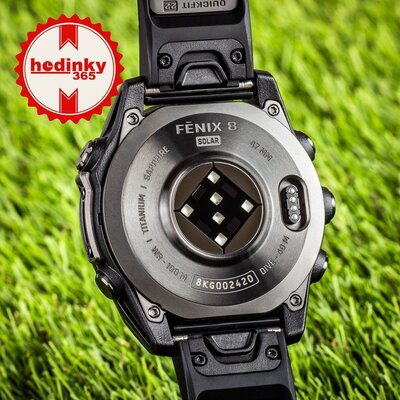 (SK) Garmin Fenix 8 Solar 47mm, Sapphire Carbon Gray Titanium Black