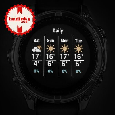 (SK) Garmin Fenix 8 Solar 47mm, Sapphire Carbon Gray Titanium Black