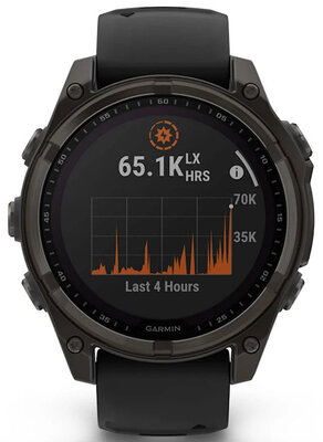 (SK) Garmin Fenix 8 Solar 47mm, Sapphire Carbon Gray Titanium Black