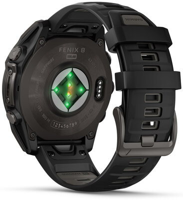 (SK) Garmin Fenix 8 Solar 47mm, Sapphire Carbon Gray Titanium Black