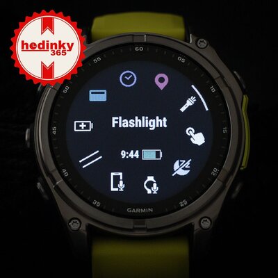 (SK) Garmin Fenix 8 Solar 47mm, Sapphire Graphite Titanium Yellow Band