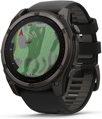 (SK) Garmin Fenix 8 Solar 51mm, Sapphire Carbon Gray Titanium Black