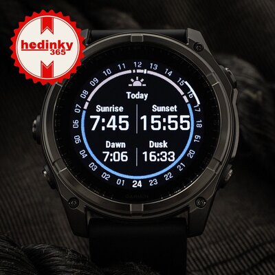 (SK) Garmin Fenix 8 Solar 51mm, Sapphire Carbon Gray Titanium Black