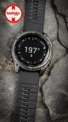 (SK) Garmin Fenix 8 Solar 51mm, Sapphire Carbon Gray Titanium Black