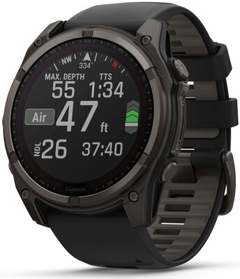 (SK) Garmin Fenix 8 Solar 51mm, Sapphire Carbon Gray Titanium Black