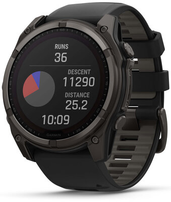 (SK) Garmin Fenix 8 Solar 51mm, Sapphire Carbon Gray Titanium Black