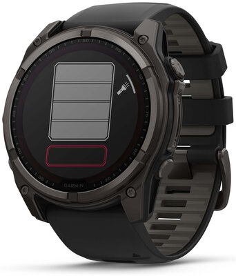 (SK) Garmin Fenix 8 Solar 51mm, Sapphire Carbon Gray Titanium Black