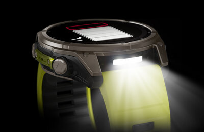 (SK) Garmin Fenix 8 Solar 51mm, Sapphire Graphite Titanium Yellow Band