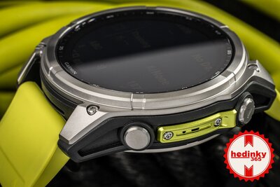 (SK) Garmin Fenix 8 Solar 51mm, Sapphire Graphite Titanium Yellow Band