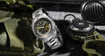 Alpina Startimer Pilot Quartz Worldtimer AL-255GR4S26B