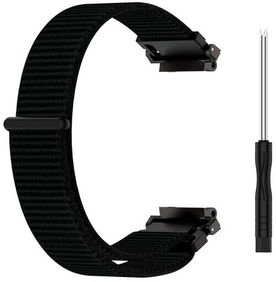 Nylonový remienok Ricardo (pre Amazfit T-Rex 2), Black, Quick Release, + príslušenstvo na výmenu, 261114