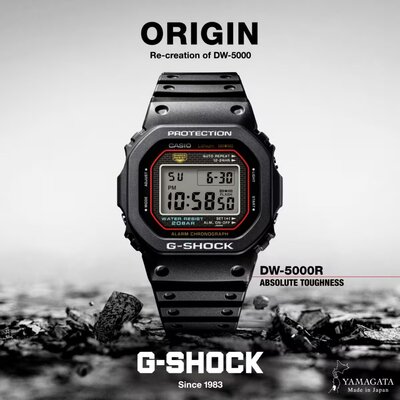 Casio G-Shock Original DW-5000R-1AER Re-creating the original design of the first G-Shock (rozbalené)